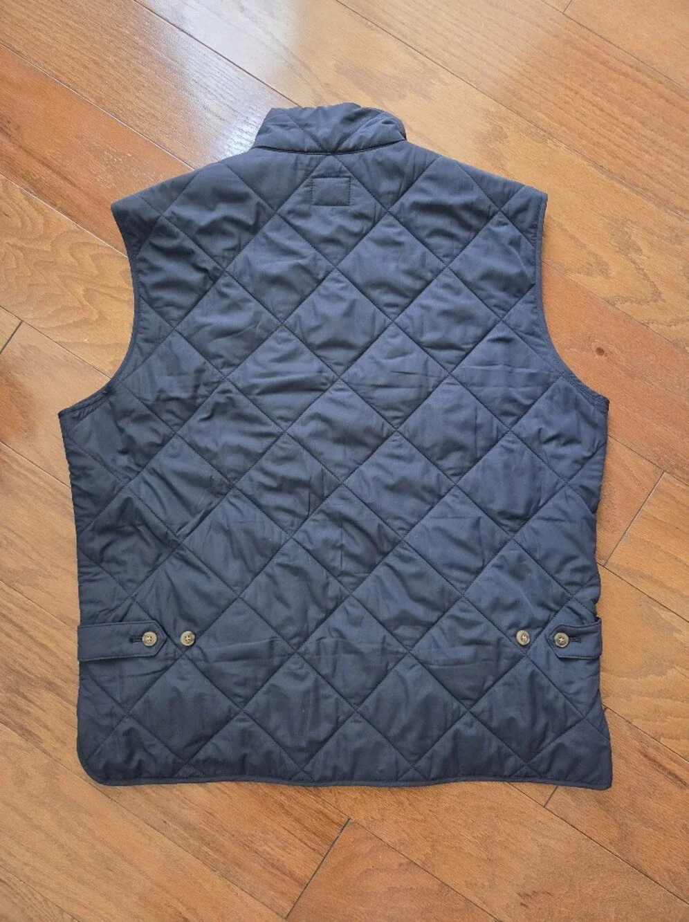 J.Crew Authentic Outerwear Quilted Walker Vest Navy Blue & Khaki Size L